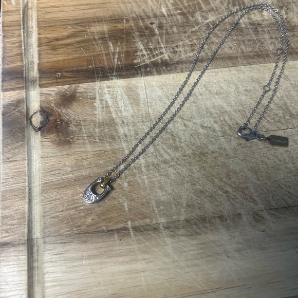 Coach Two-Tone Pendant Necklace - Picture 3 of 5